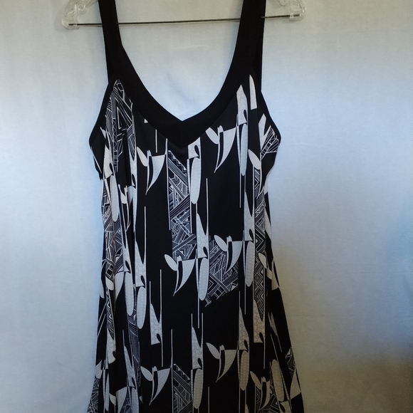GITANE Pret A Porter Sun Tank Dress Black And White Abstract Size XXL - Picture 2 of 6